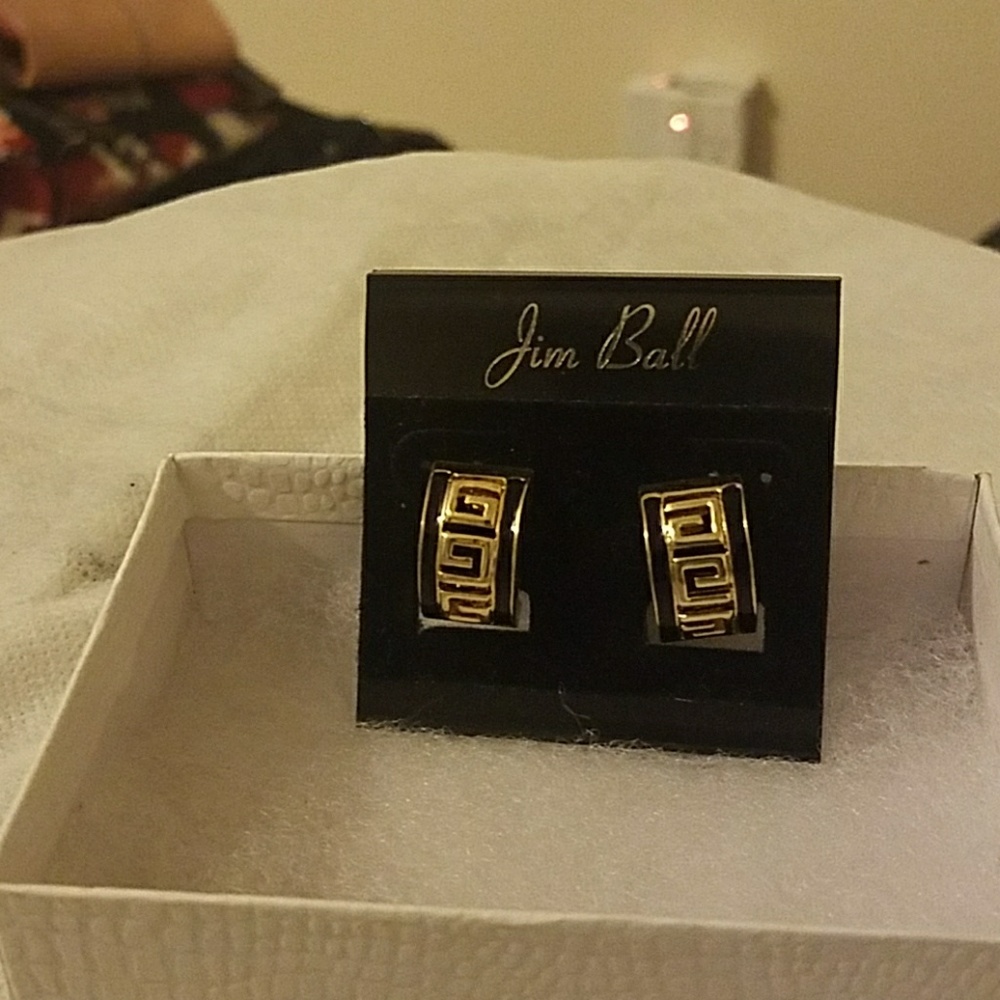 Jim Ball Clip Earrings